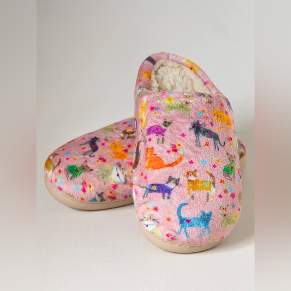NEW NATURAL LIFE COZY CAT SLIPPERS XL 10-11 - Picture 2 of 6